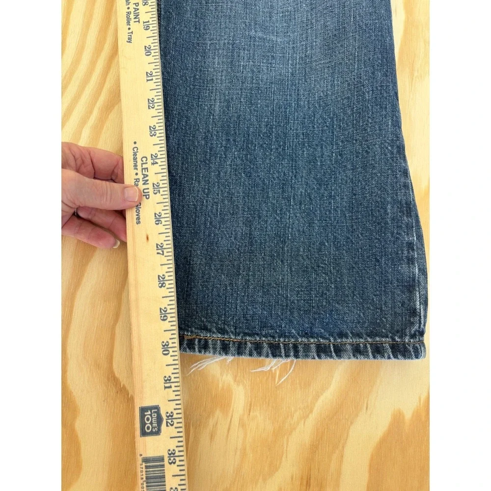 Levis 559 Relaxed‎ Straight Jeans Mens 40x32 Blue Medium Wash Distressed Denim